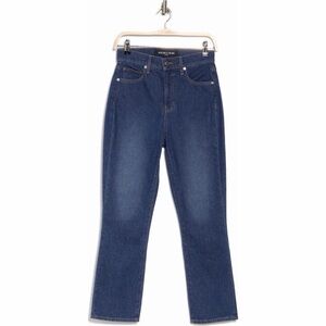 Veronica Beard Carly Kick Flare Crop High Waist Jeans Cornflower Blue